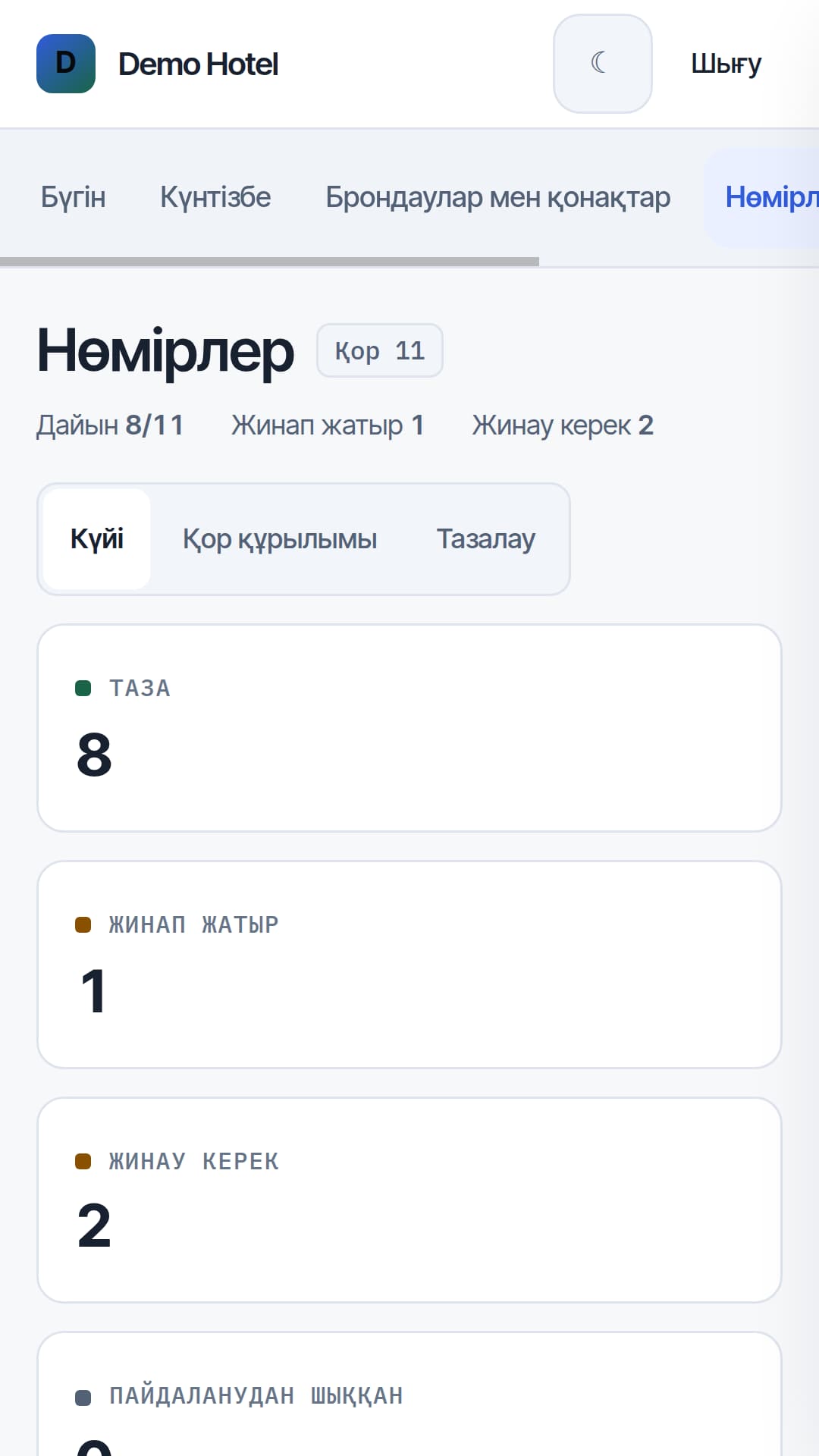 Нөмір қорының дайындығы — Телефон, Оқу деректері